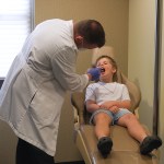 Dr. Molen with young patient